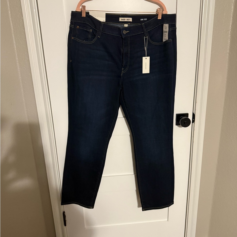 Warp + Weft Deep Indigo Jeans